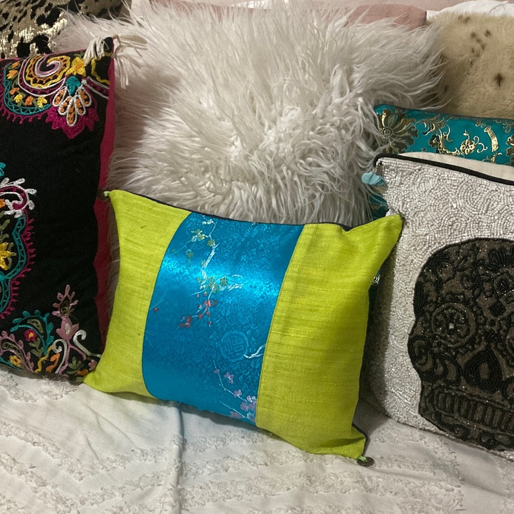 Asian Inspired Pillow covers Set Of 2 new